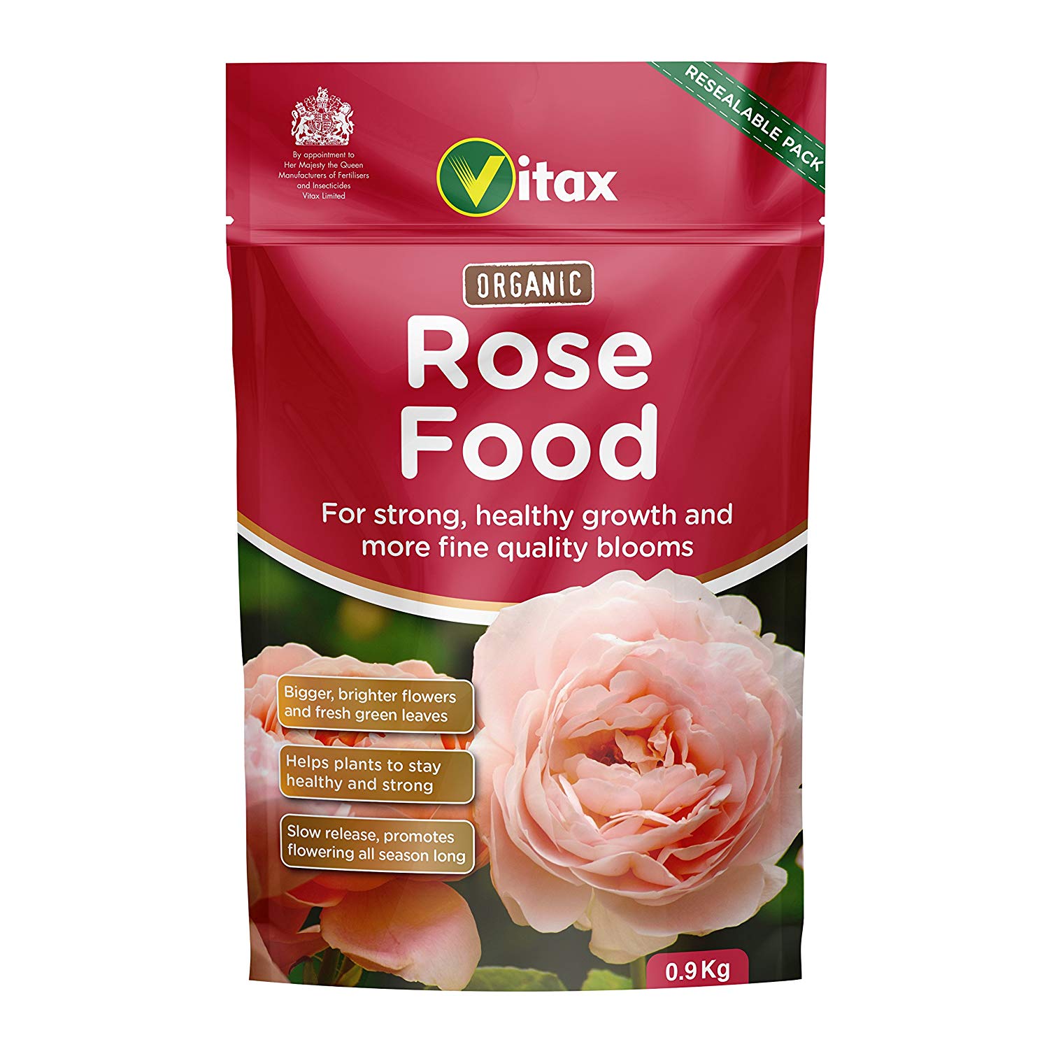 Vitax Organic Rose Food Pouch - 0.9Kg
