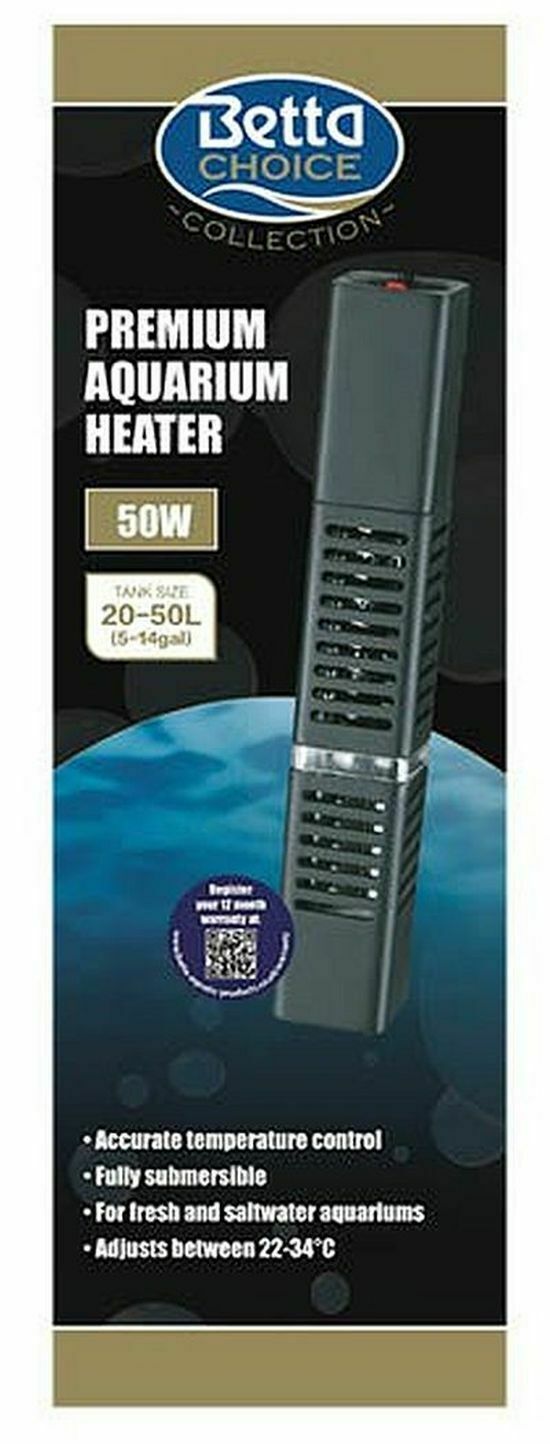 Betta Premium Aquarium Heater 50w • Homeleigh Garden Centres