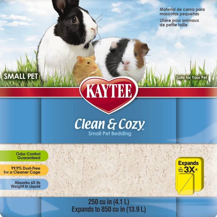 Clean And Cozy Small Animal Natural Pet Bedding - White 24.6L