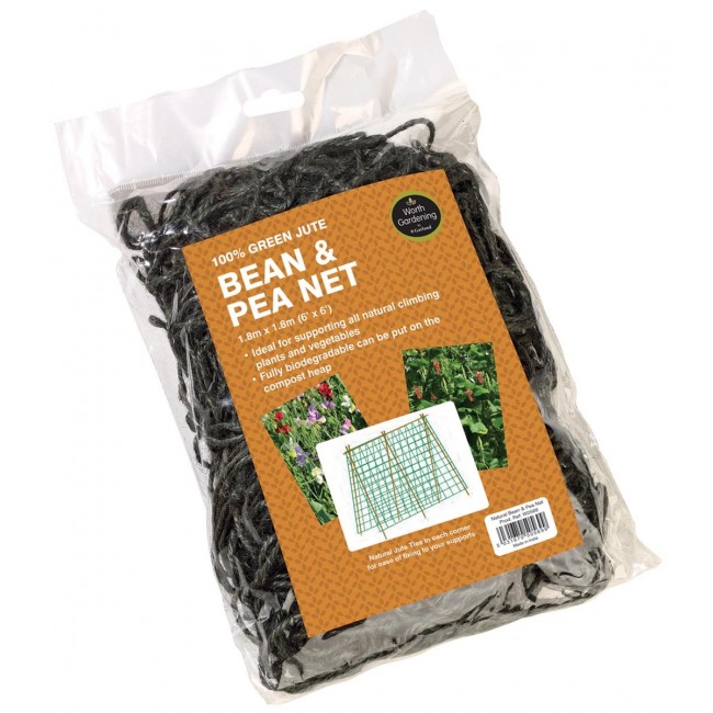 Bean & Pea Net Green 1.8m (6') x 1.8m (6')
