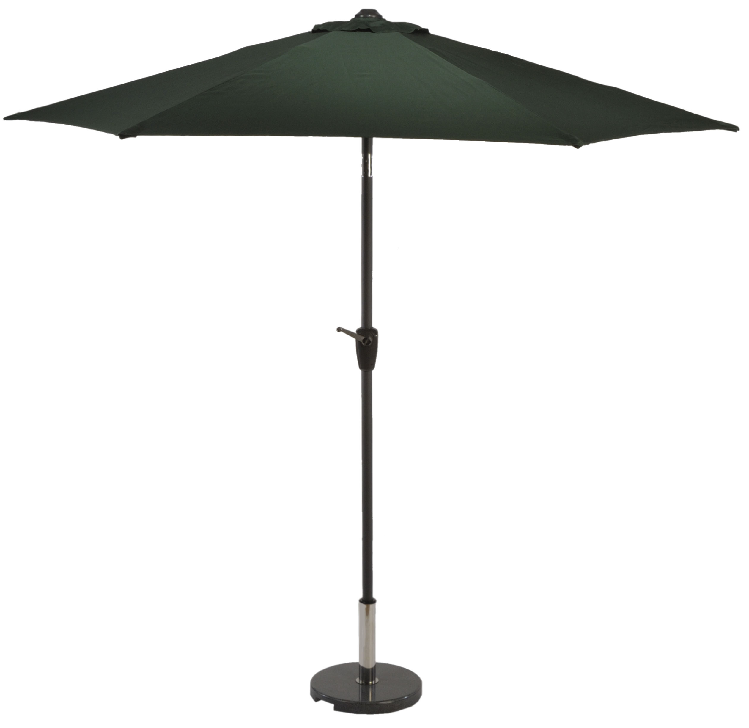 Sturdi Plus 3m Aluminium Round Crank And Tilt Parasol Green