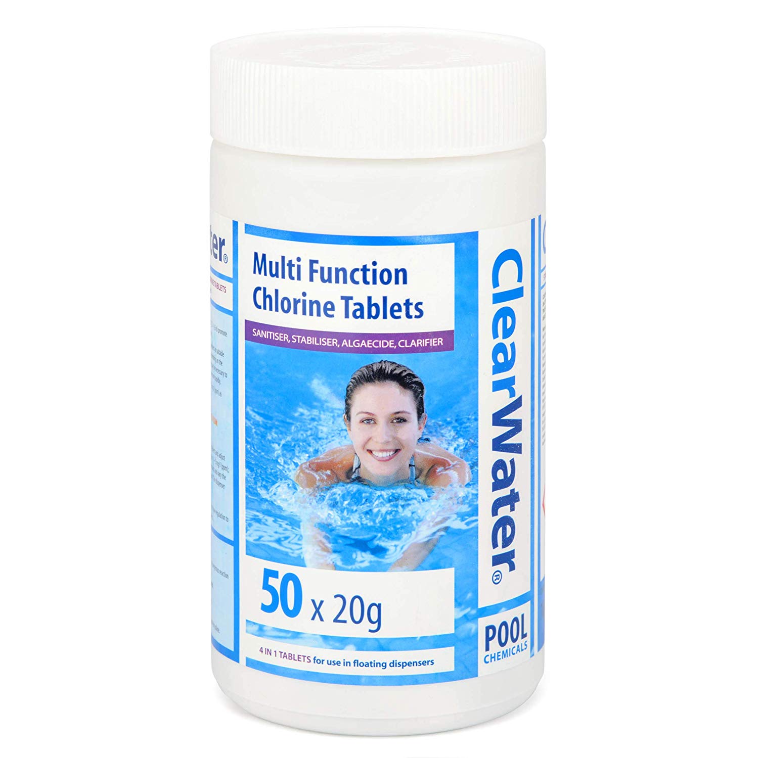 Clearwater 20g Multifunction Chlorine Tabs - 1kg
