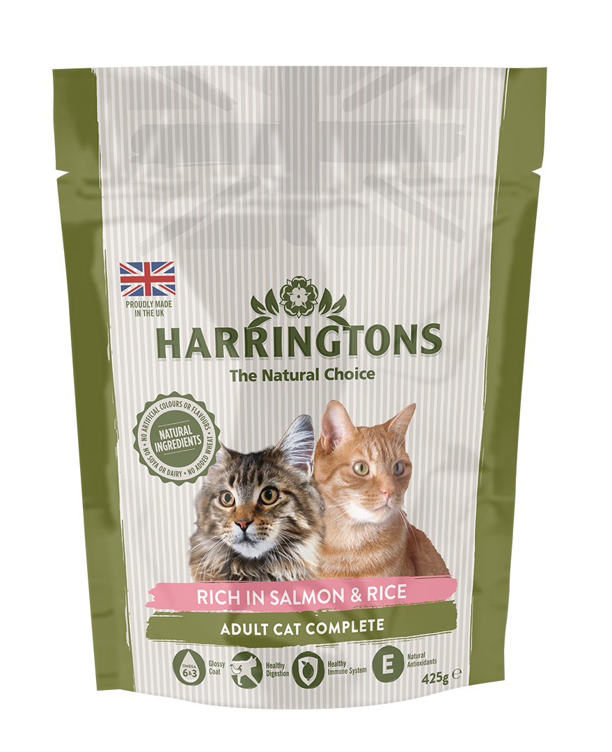 Harringtons Complete Cat Food Salmon & Rice 425g • Homeleigh Garden