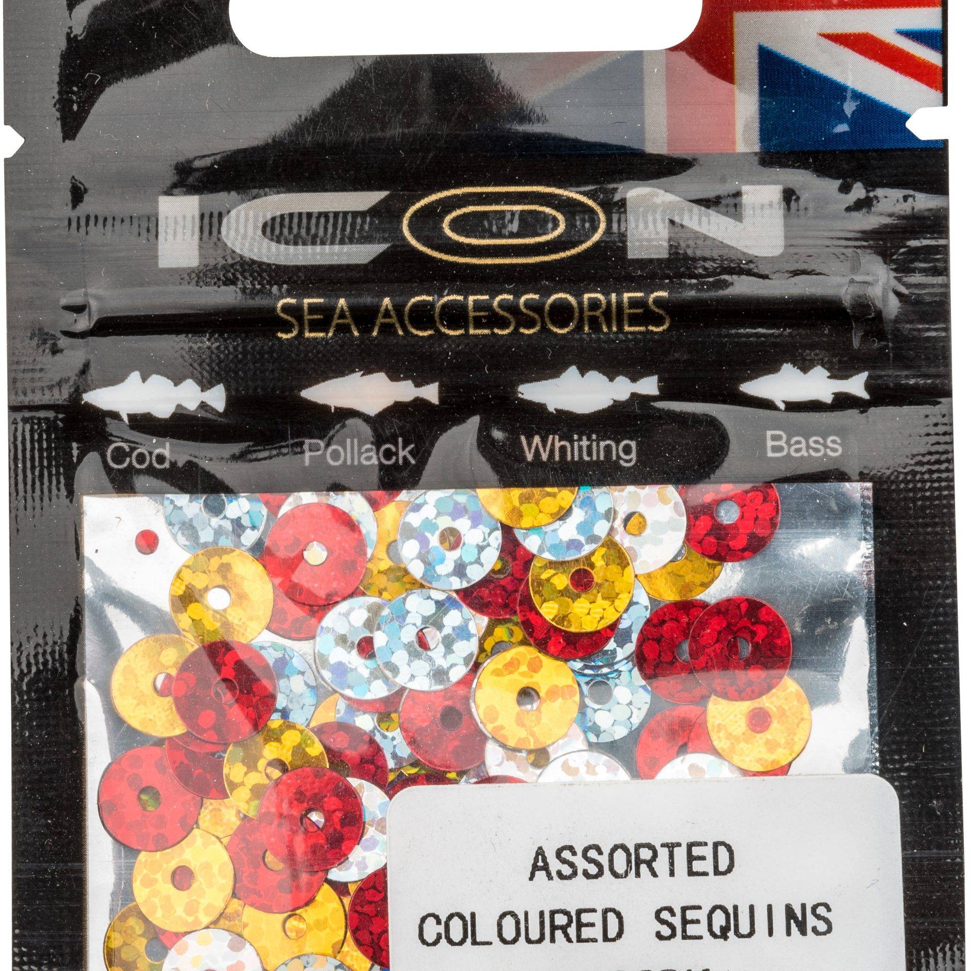 ICON Assorted Coloured Sequins 100pk