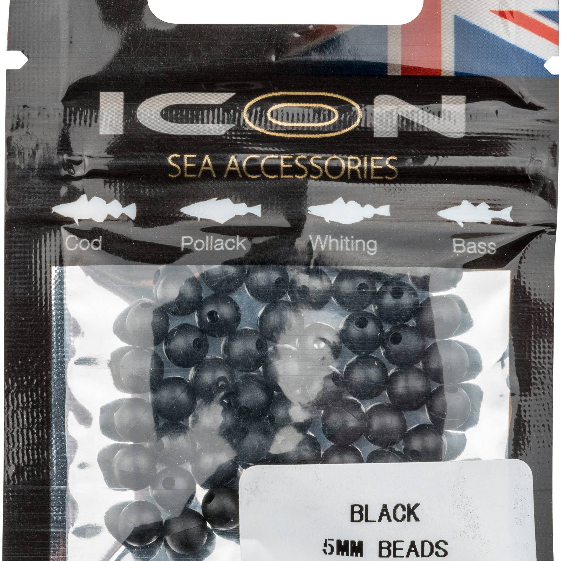 Black 5mm Bead