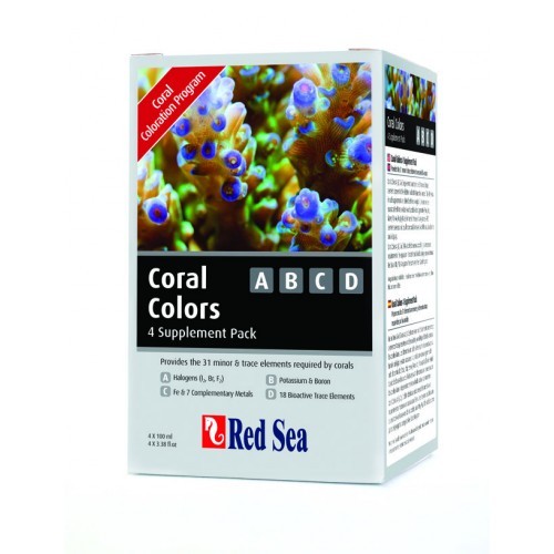 Red Sea Coral Colors 4 x 100ml Complete Set