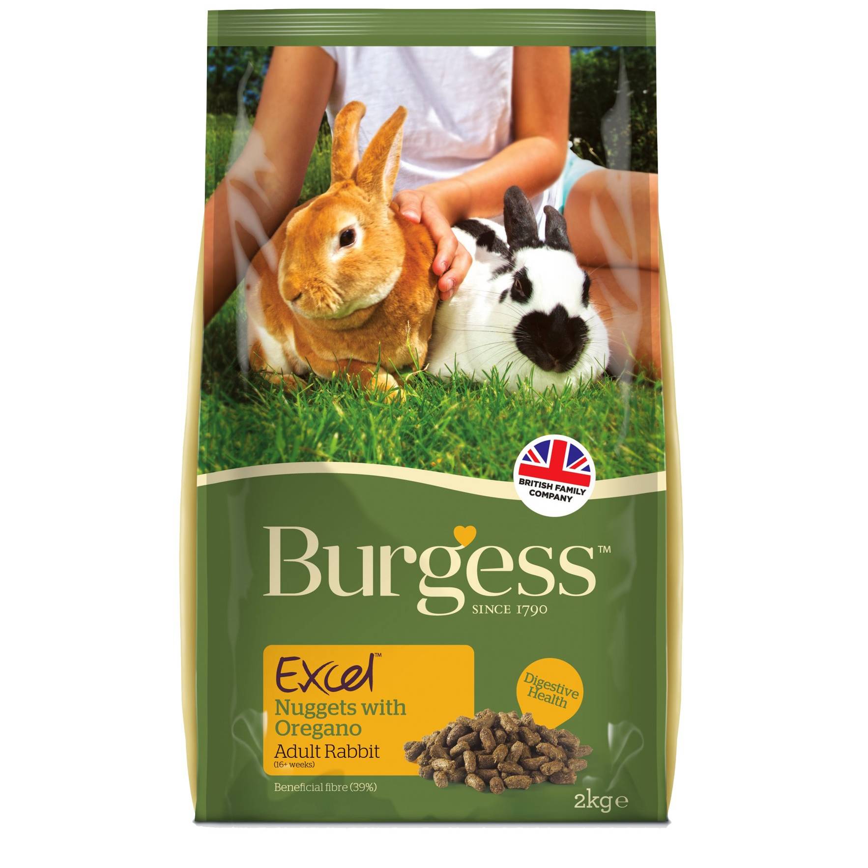 Burgess Excel Adult Rabbit Nuggets With Oregano - 2 kg