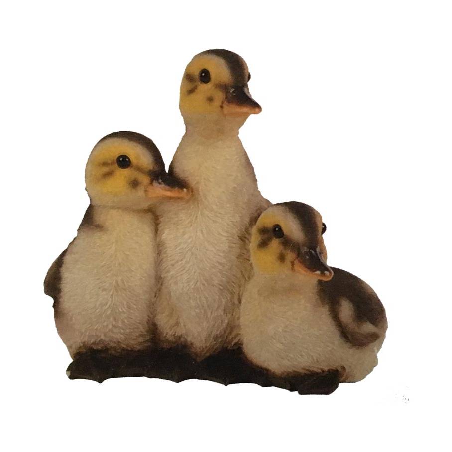 Hamac Three Resting Ducklings Garden Feature