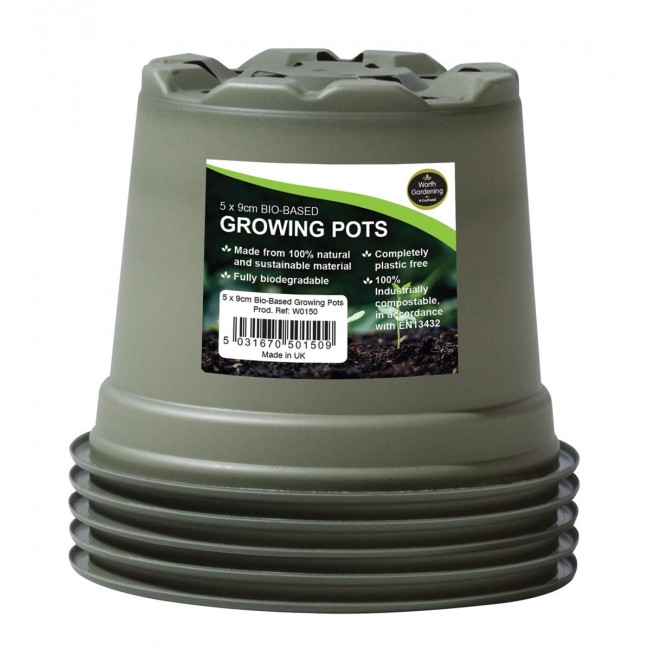 Garland 9cm Bio-Based Growing Pots (5)