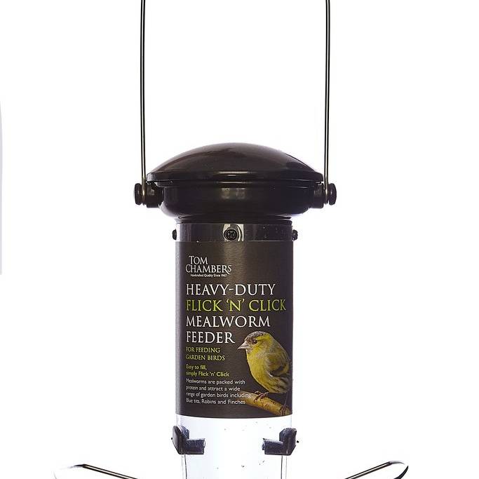 Tom Chambers Heavy Duty Flick 'n' Click Mealworm Feeder
