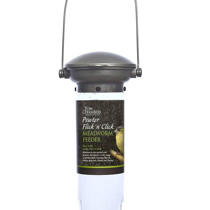 Tom Chambers Pewter Fick 'n' Click Mealworm Feeder