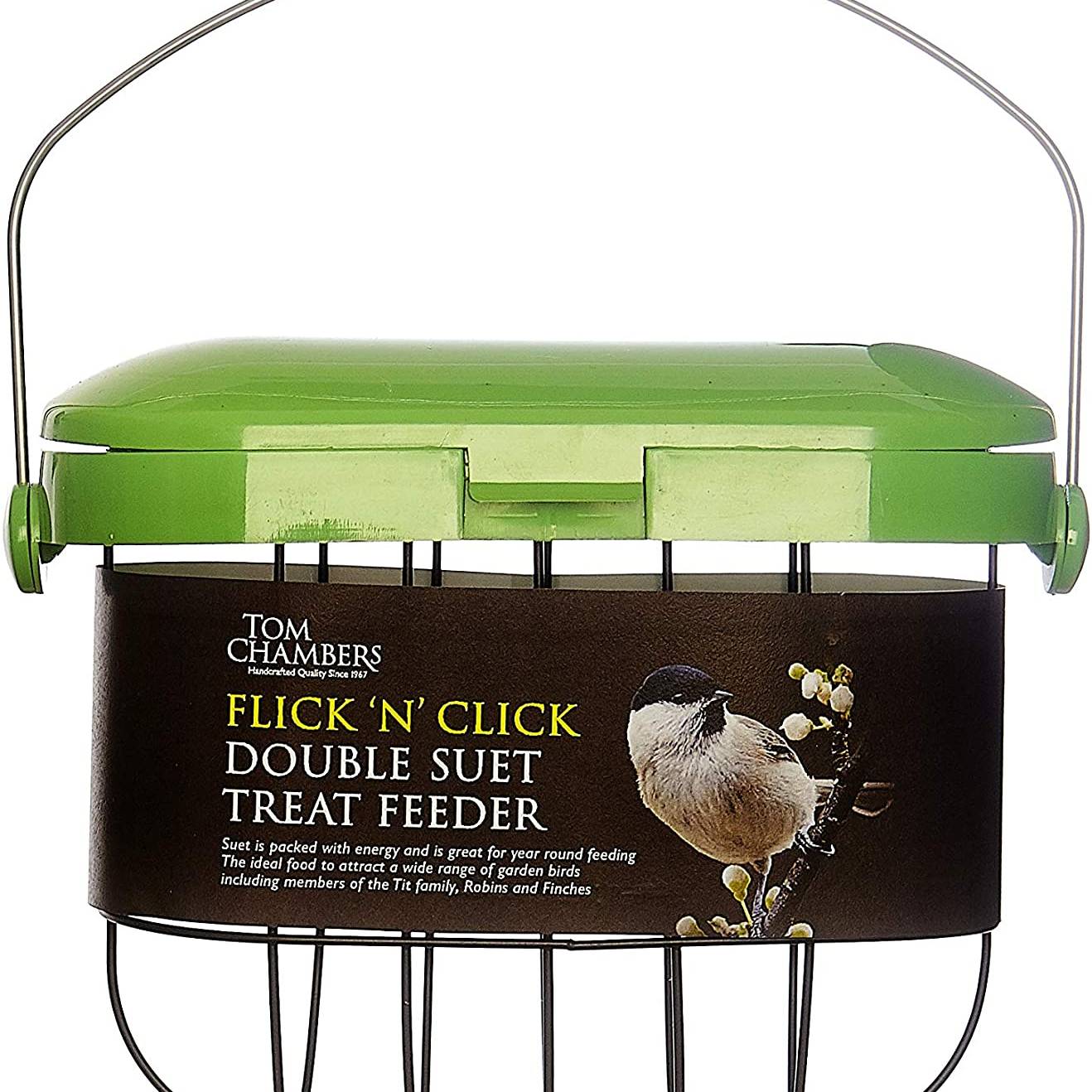 Tom Chambers Flick 'n' Click Double Suet Treat Feeder