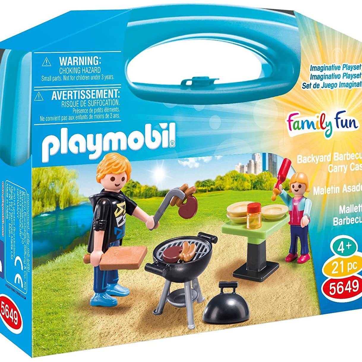 Playmobil 5649 City Life Collectable Small Summer Barbecue Carry Case 