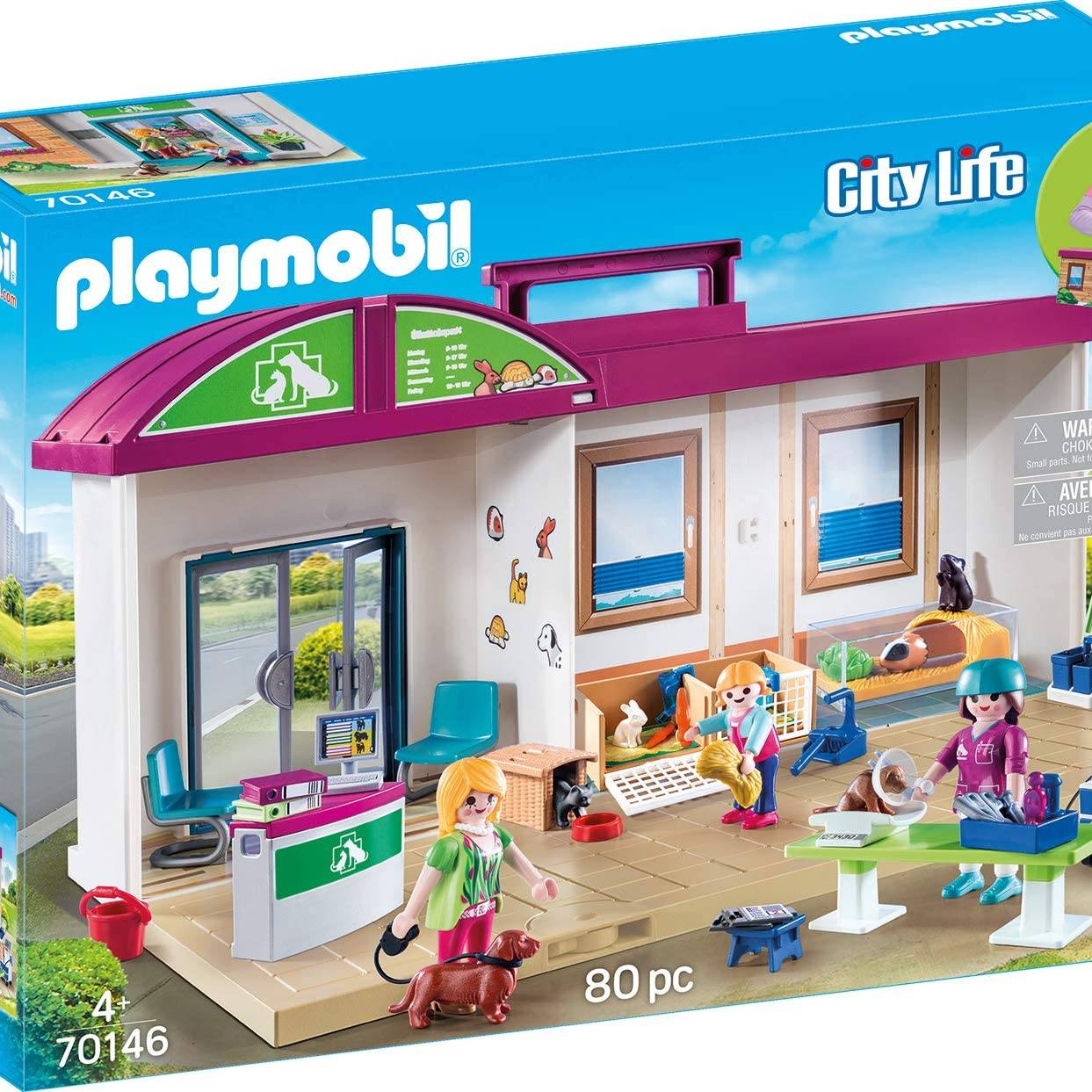 Playmobil 70146 City Life Take Along Vet Clinic