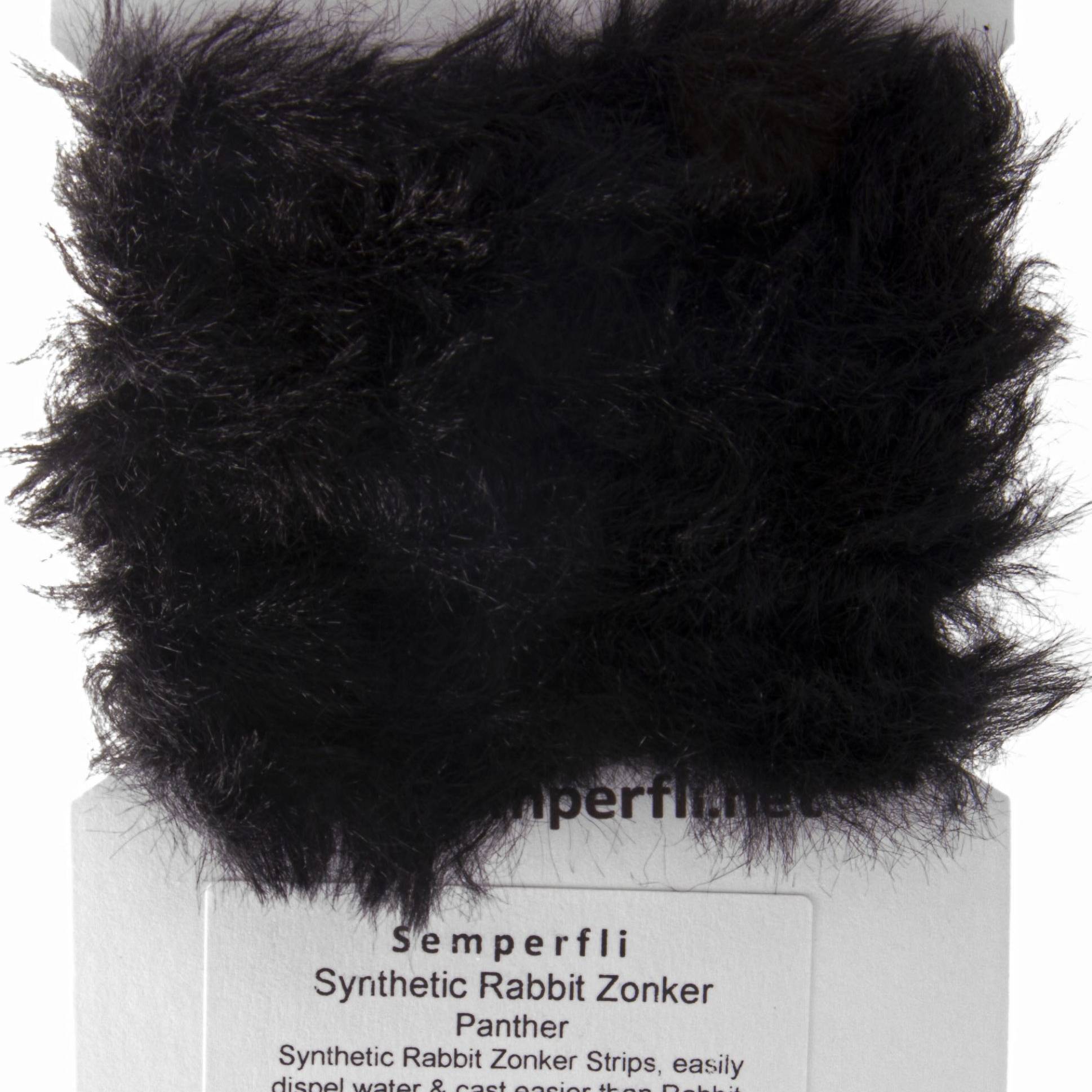 Semperfli Synthetic Rabbit Zonker Strips Panther