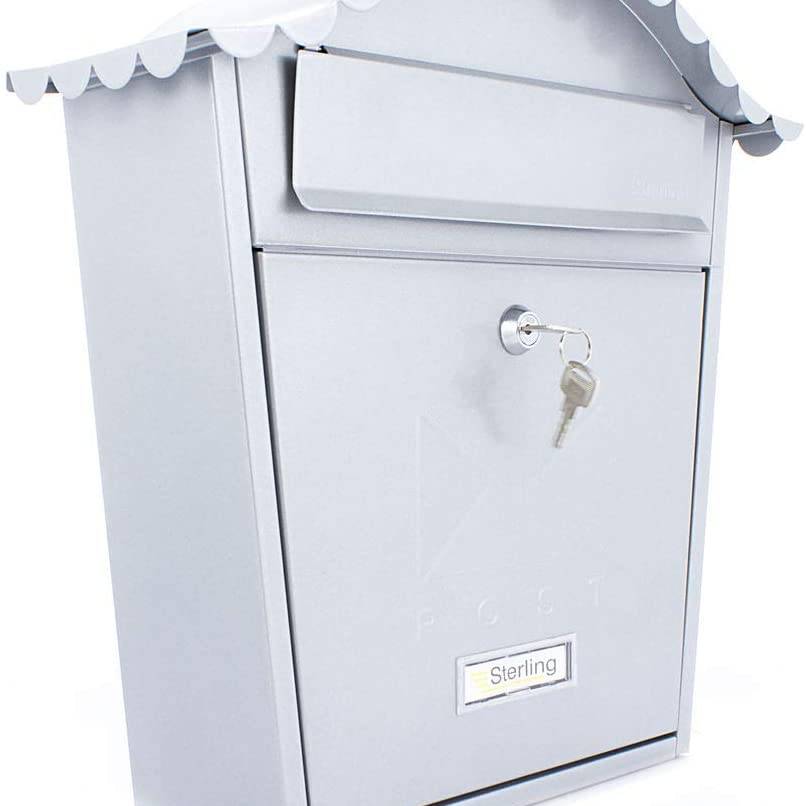 Burg Wachter Classic Postbox - Silver