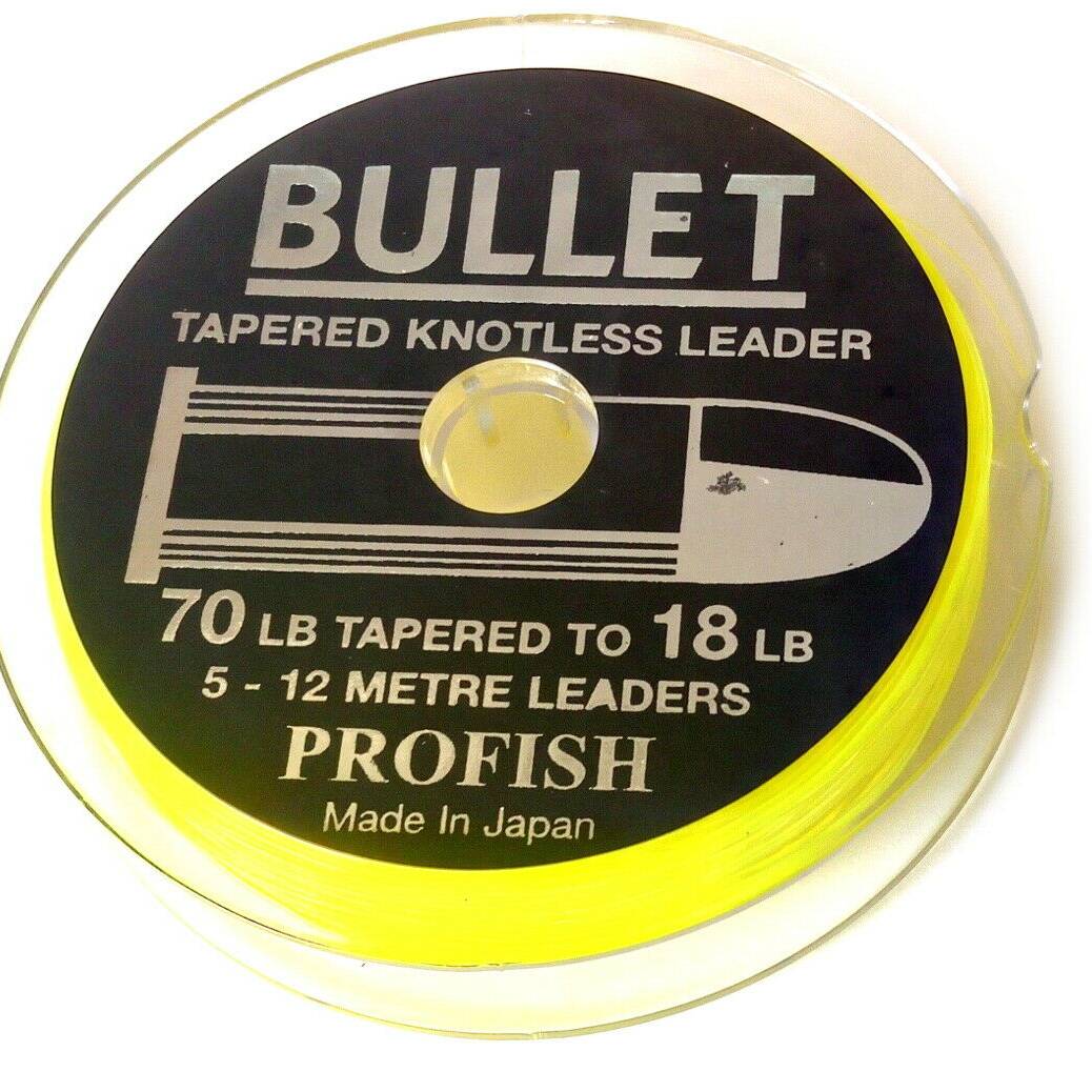Bullet Tapered Knotless Leader 70lb-18lb