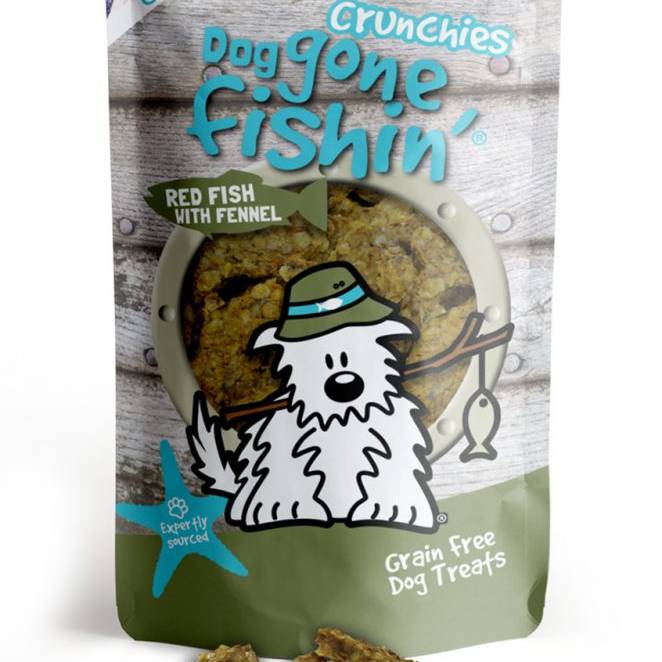 Dog Gone Fishin' Red fish with Fennel Crunchies 75g 