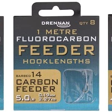 Size 16 to 4.4lb (0.17mm) Size 14 to 5.0lb (0.19mm) Size 12 to 5.6lb (0.20mm) FLUOROCARBON FEATURES: