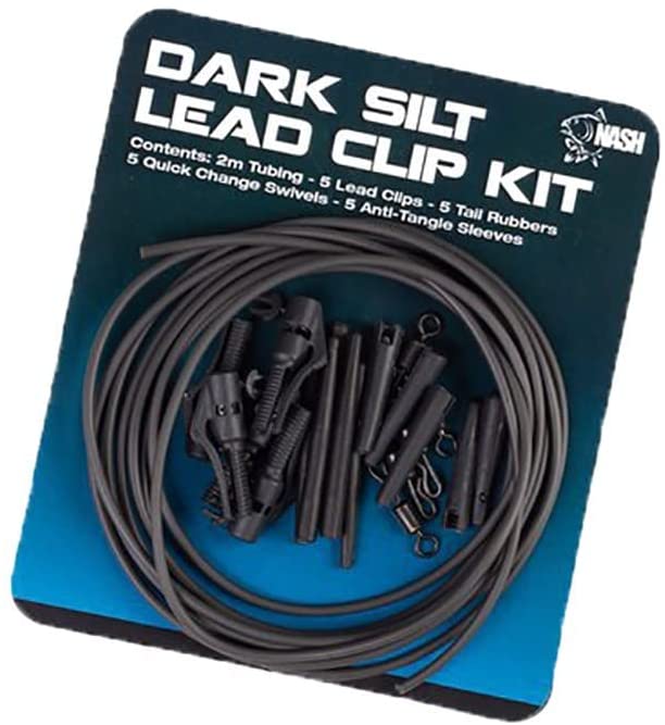 Nash Dark Silt Lead Clip Kit