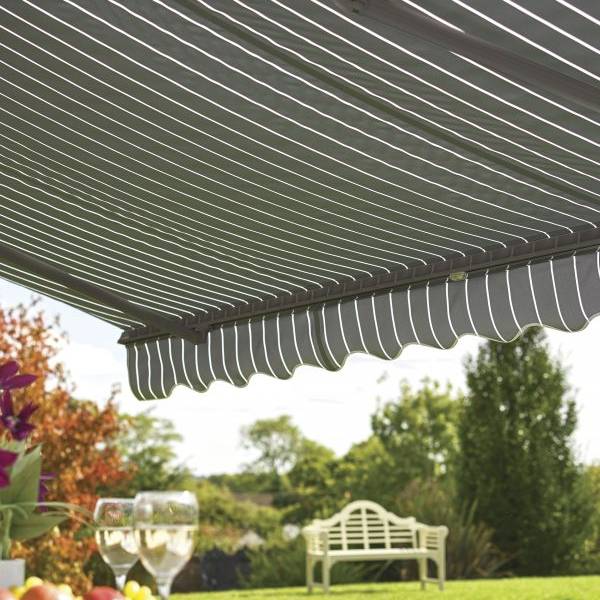Sun Shade Awning 2.5m x 2m Green And White Striped