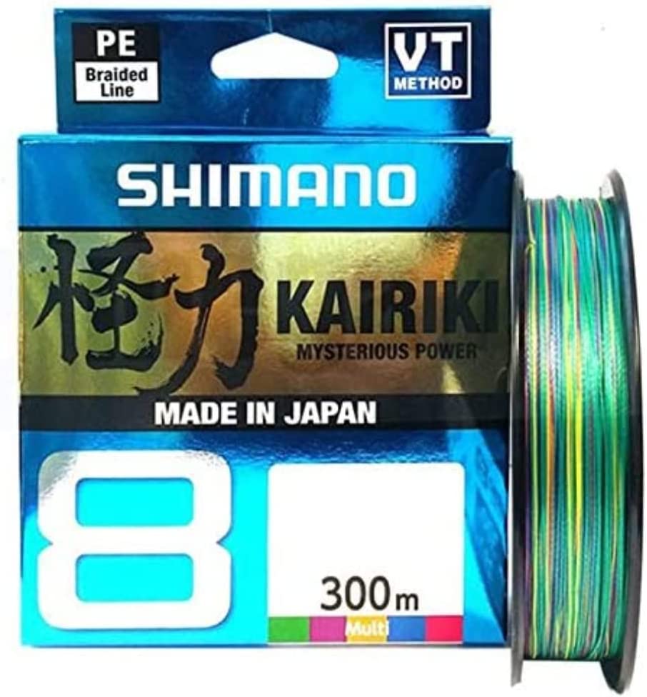 Shimano Kairiki 8 Braid - Multicoloured - 300m • Homeleigh Garden Centres