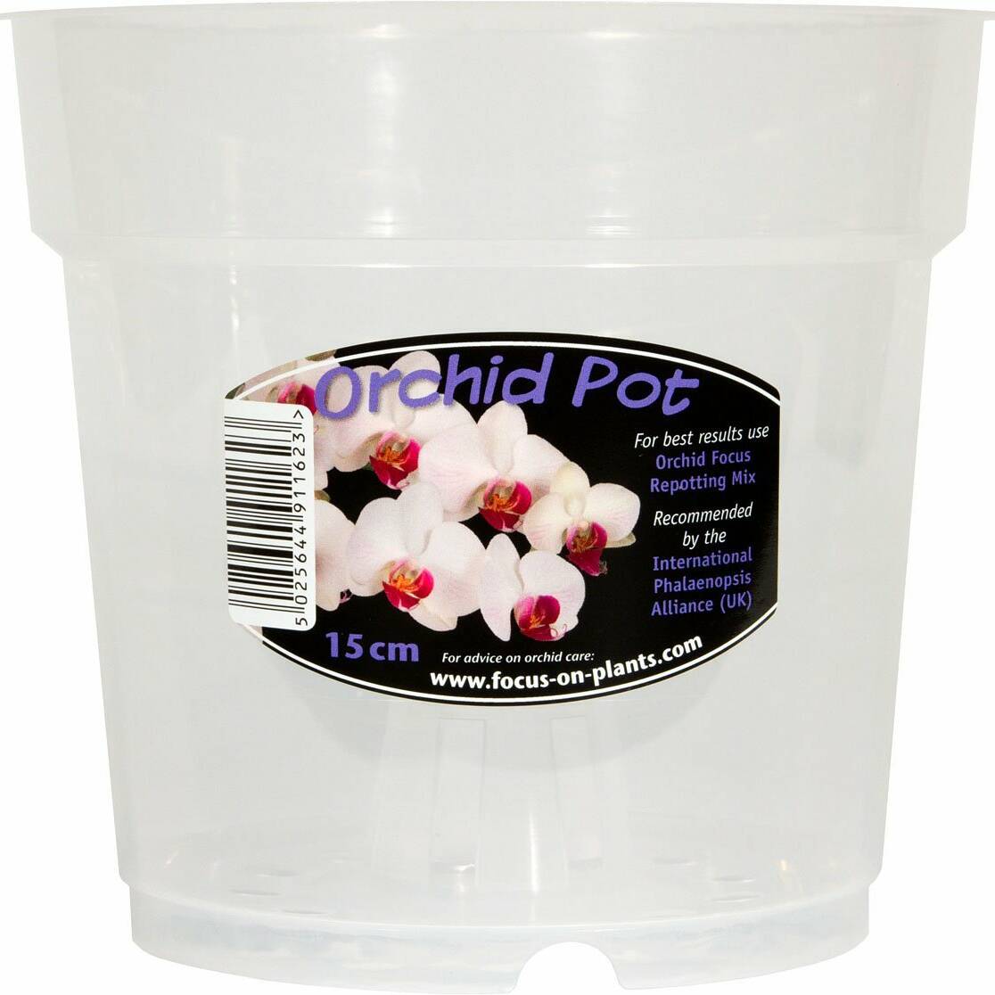 Growth Technology Clear Orchid Pot 15 cm