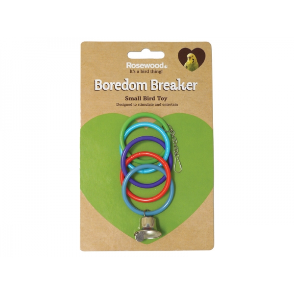 Rosewood Budgie & Canary Toys Olympic Rings With Bell