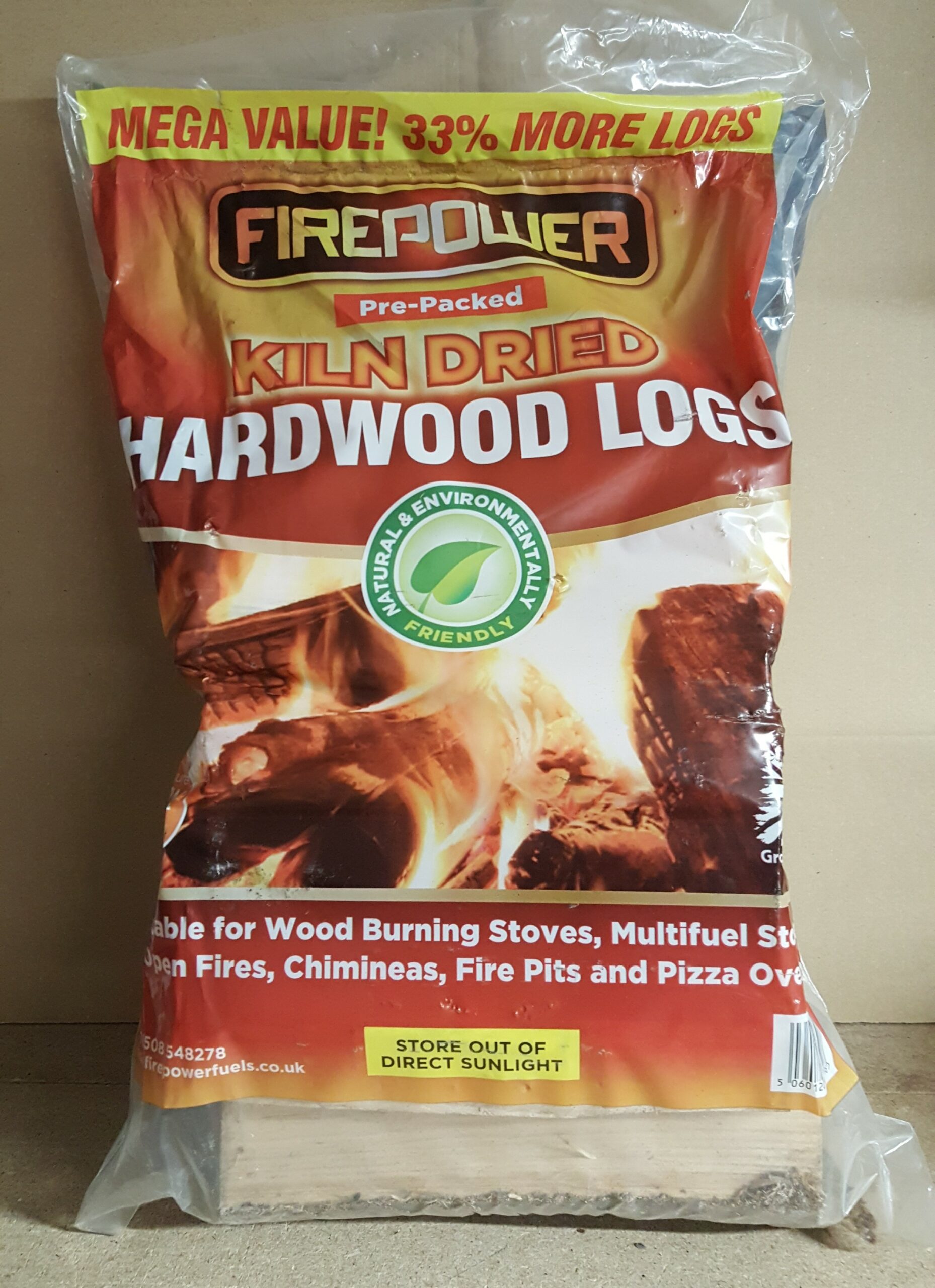 Pre-Packed Bag of Kiln Dried Hardwood Logs