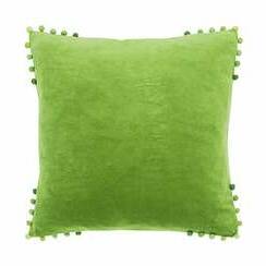 VELVET CUSHION 43X43CM - LIME