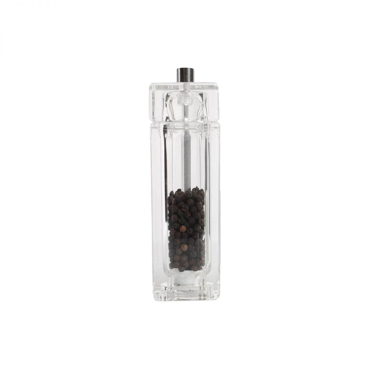 Square Pepper Mill Acrylic 150mm