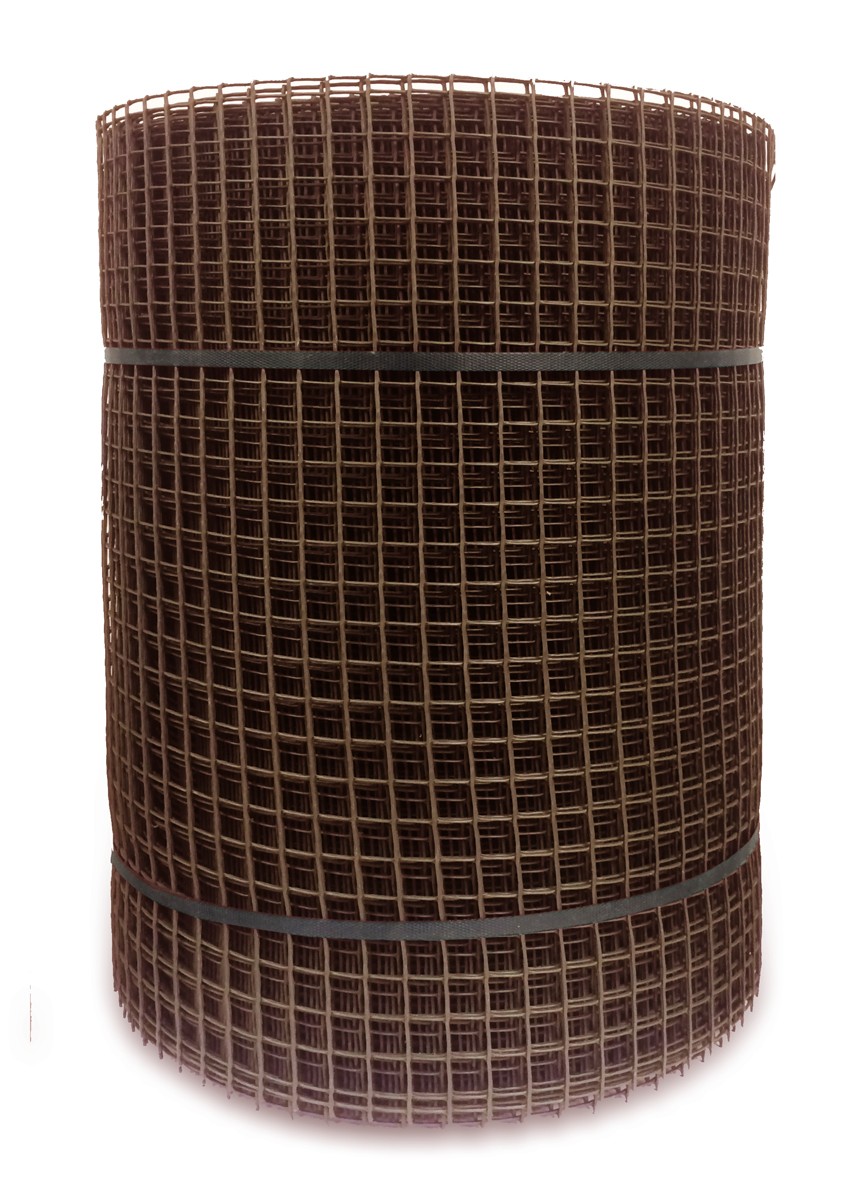 Netlon Plastic Netting 40m x 0.5m x 15mm - Brown