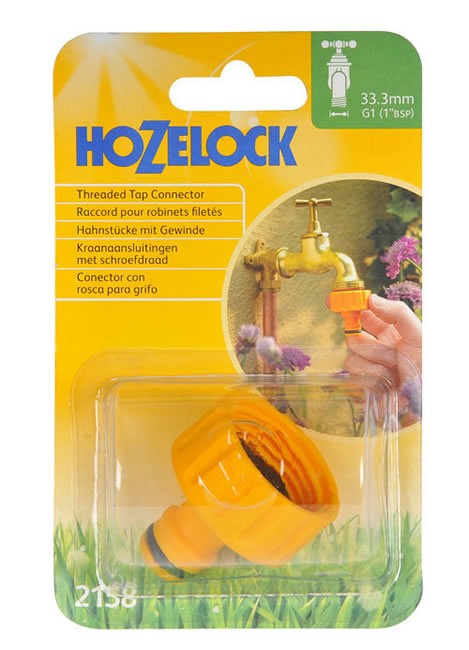 Hozelock Threaded Tap Connector 1″ BSP (2158)