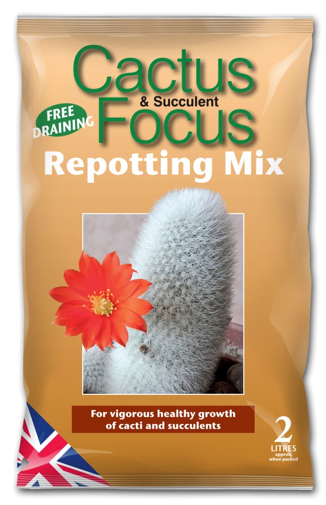 Growth Technology Cactus & Succulent Focus Repotting Mix Bag - 2 Litres