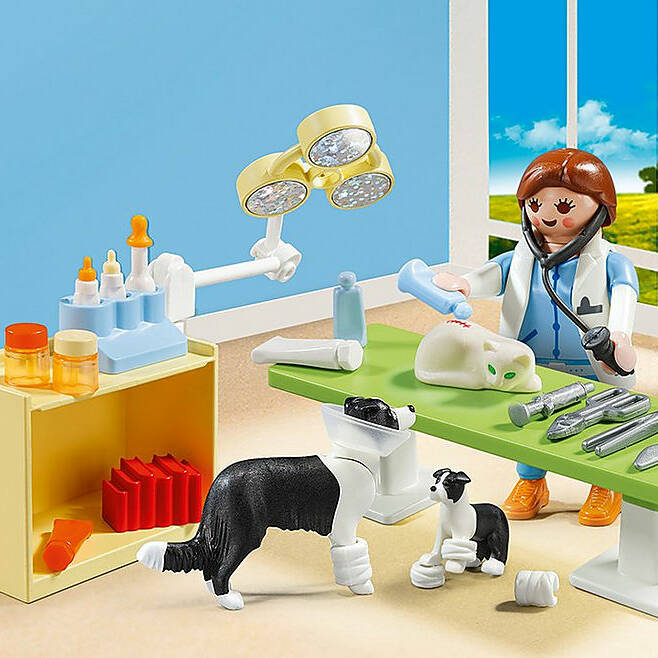 PLAYMOBIL 5653 CITY LIFE COLLECTABLE SMALL VET CARRY CASE 