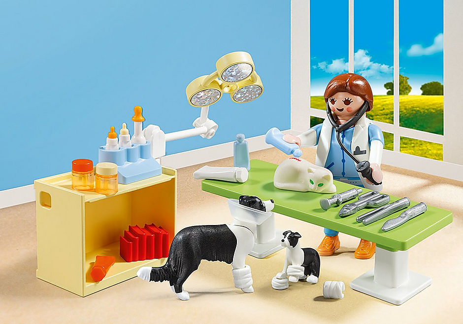 PLAYMOBIL 5653 CITY LIFE COLLECTABLE SMALL VET CARRY CASE 