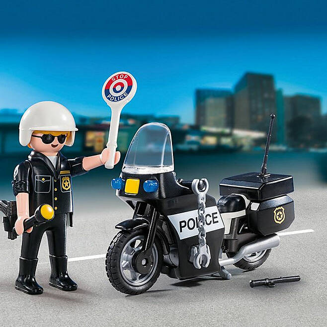 PLAYMOBIL 5648 CITY ACTION COLLECTABLE SMALL POLICE CARRY CASE 
