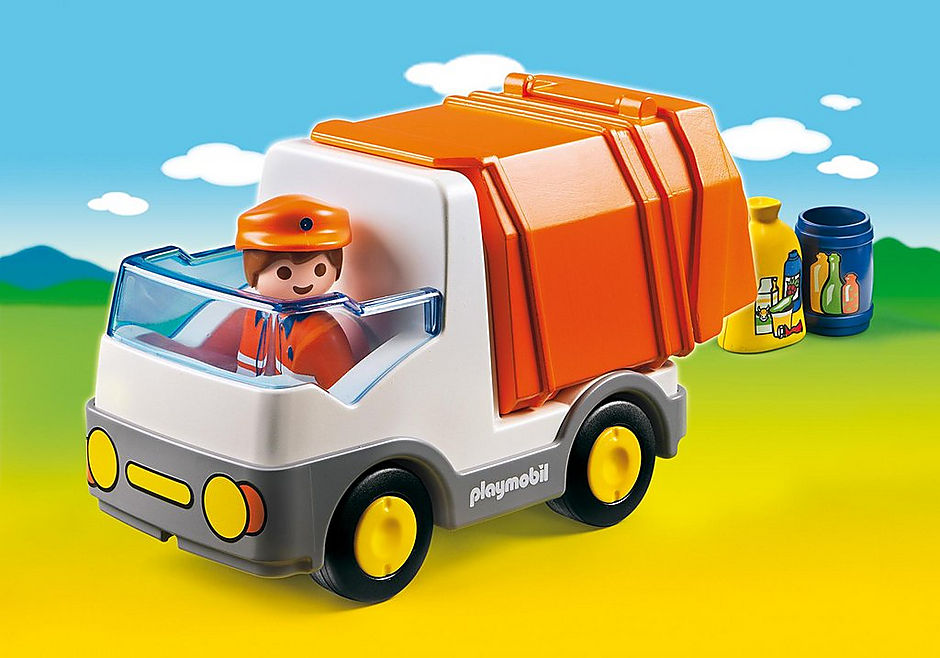 PLAYMOBIL 6774 1.2.3 RECYCLING TRUCK WITH SORTING FUNCTION