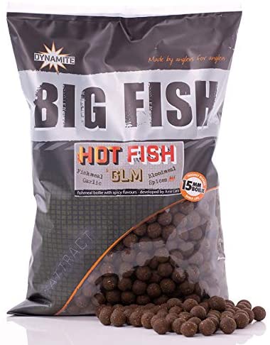 Dynamite Big Fish Hot Fish GLM  Boilies 15mm 1.8kg