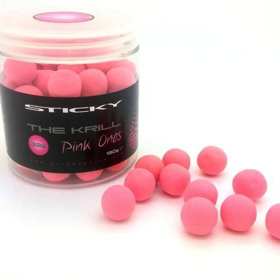 Sticky Baits The Krill Pink Ones Wafters 16mm 130g Pot