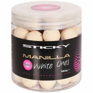 Sticky Baits Manilla White Ones Wafters 16mm 130g Pot