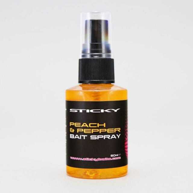 Sticky Baits Peach & Pepper Bait Spray 50ml Spray
