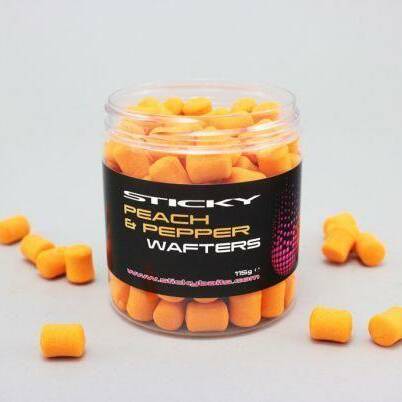 Sticky Baits Peach & Pepper Wafters 130g Pot