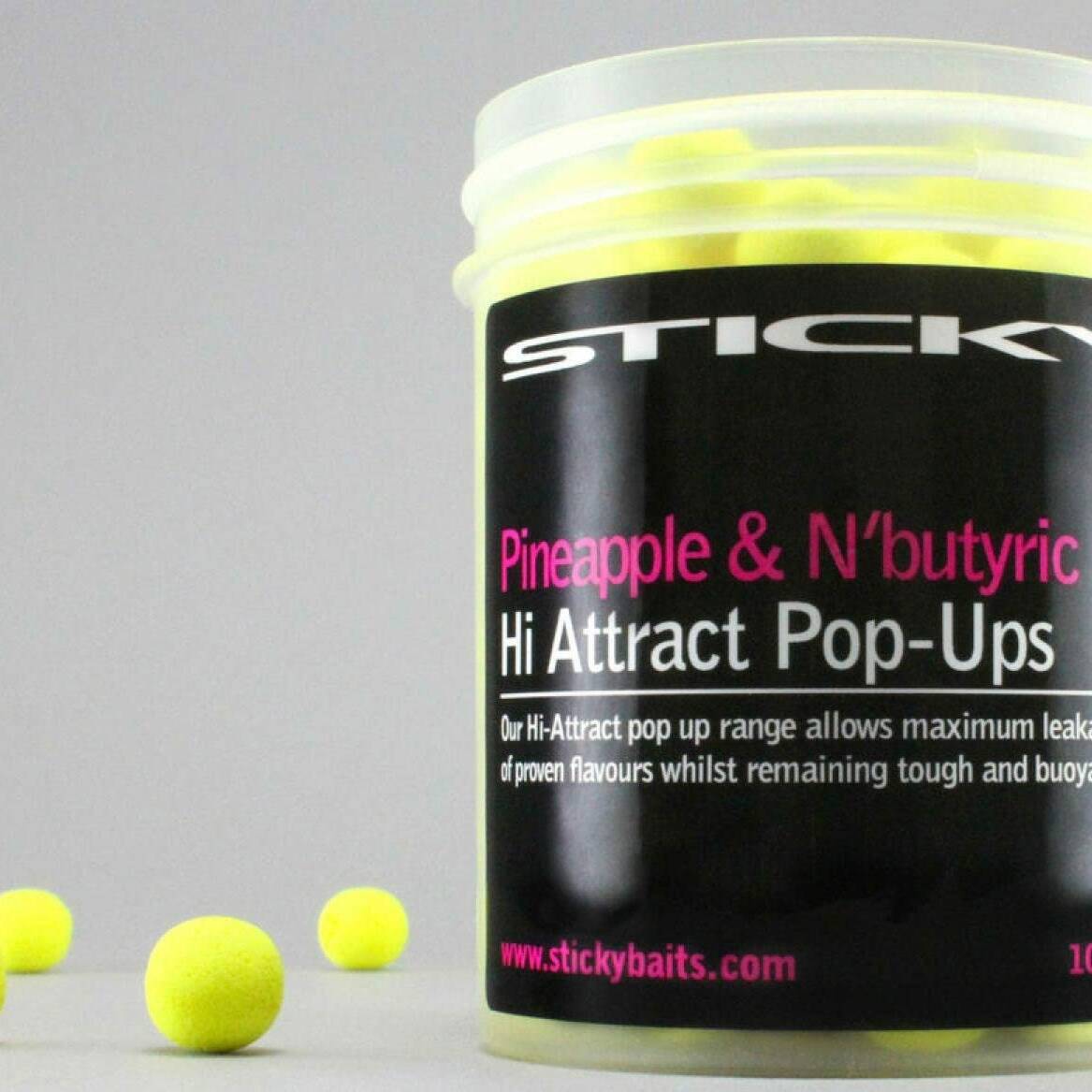 Sticky Baits Pineapple & N'Butyric Pop-Ups 16mm 100g Pot