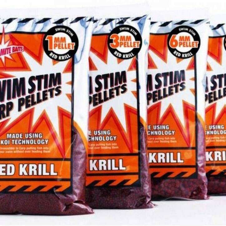 Dynamite Baits Swim Stim - Red Krill 8mm Pelllets 900g 