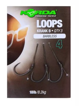 Korda Loops Krank B Size 4 Barbless 