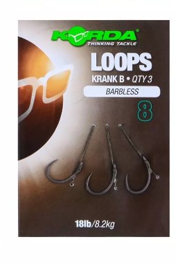 Korda Loops Krank B Size 8 Barbless 