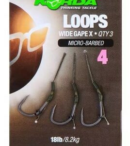 Korda Loops Wide Gape X Size 4 Micro Barbed