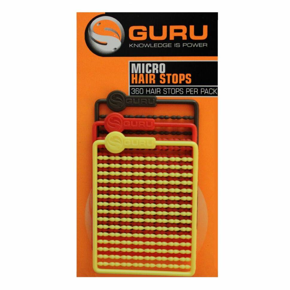 Guru Micro Hair Stops - Red, Brown, Yellow 