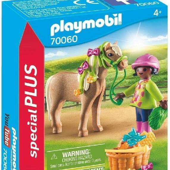 PLAYMOBIL GIRL WITH PONY